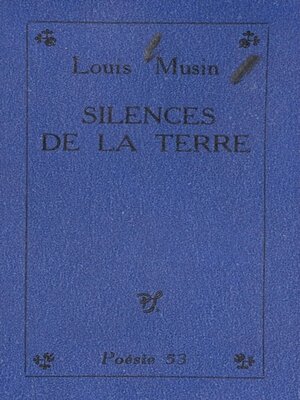 cover image of Silences de la terre